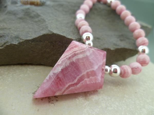 Rhodochrosite Necklace Set